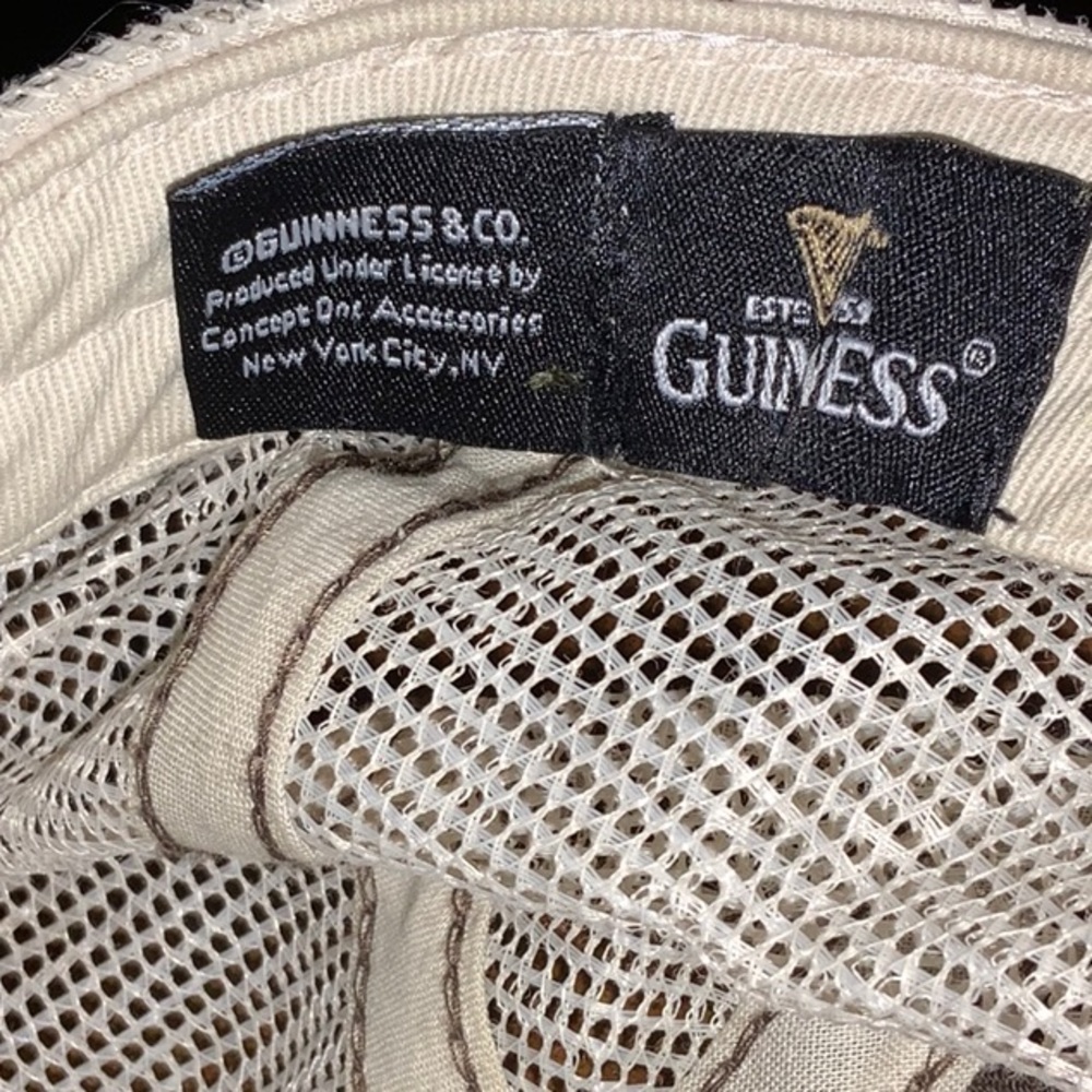 Two Guinness Ball Caps Distressed Style Adjustable - Picture 9 of 11